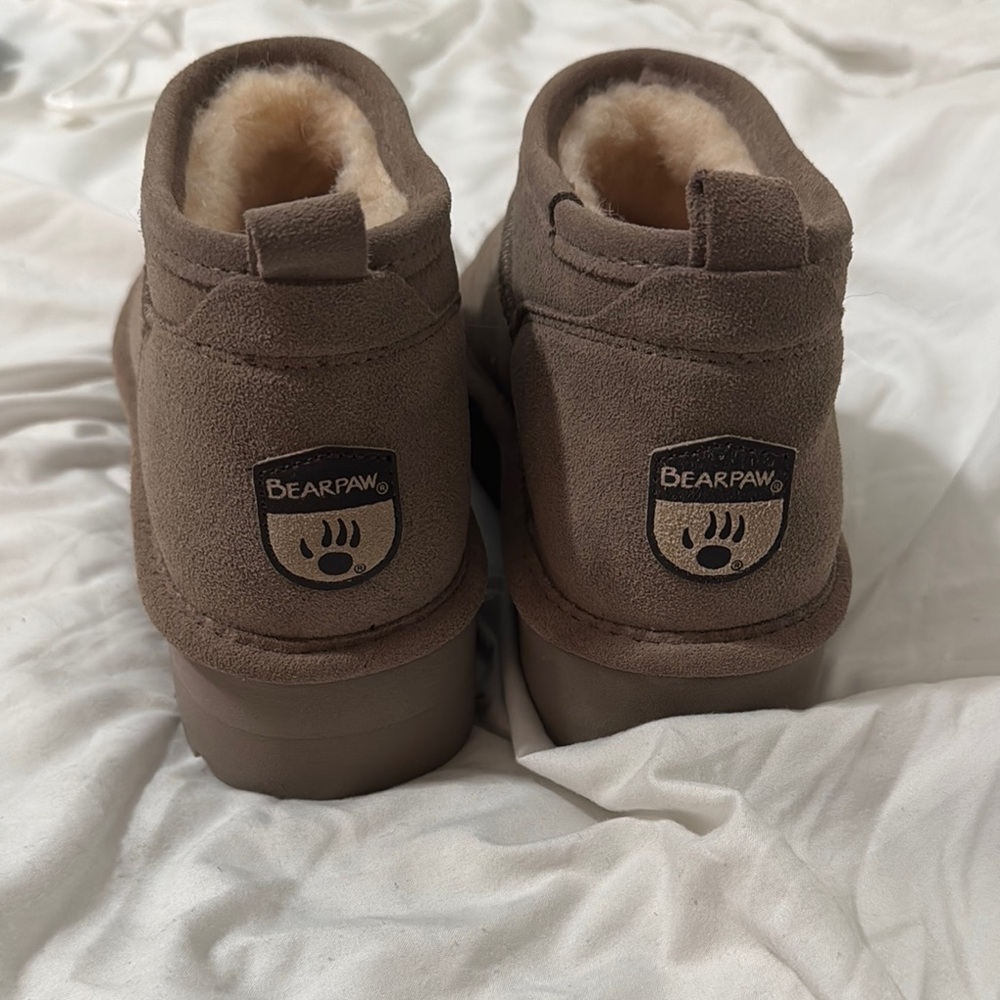 BearPaw Chocolate Suede Ankle Boots